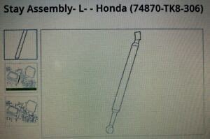 honda odyssey stay assembly tailgate open set lr  unit ebay