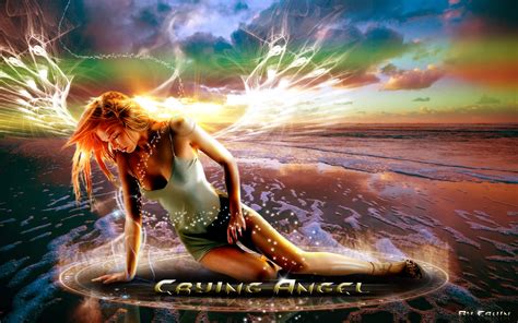 Angel Fantasy Crying Angel Abstract Fantasy Hd Desktop