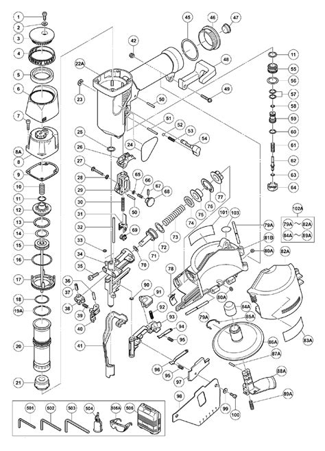 buy hitachi nvah replacement tool parts hitachi nvah diagram