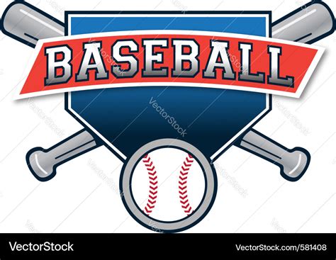 baseball logo royalty  vector image vectorstock