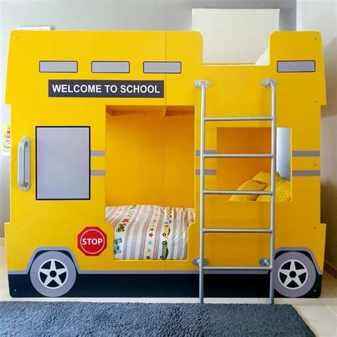 Double Decker School Bus Bunk Bed
