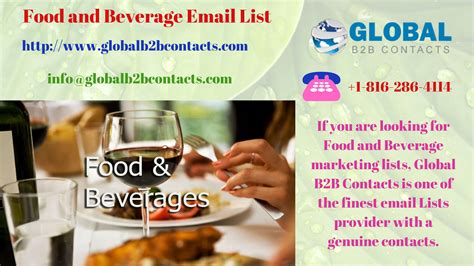 food  beverage email list business emails buy email list email list