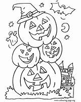Ghost Pumpkins Pumpkin Scary Witchcraft Coloringhome sketch template