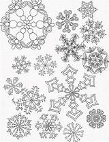 Coloring Snowflakes Snow Netart Flake Getcolorings sketch template