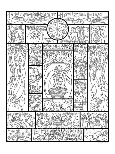 story   nativity coloring page   sizes