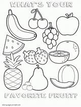 Coloring Healthy Food Pages Fruits Printable Sheet Preschool Print Find Look Other sketch template