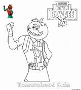 Fortnite Coloring Skin Pages Printable Tomatohead Book Coloriage Tomato Skins Imprimer Head Drift Banane sketch template