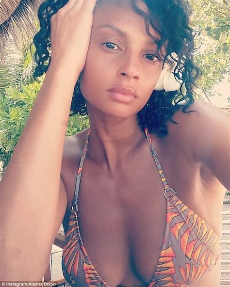 alesha dixon flashes cleavage in rare busty selfie daily mail online