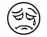 Mewarnai Emotion Sad Emoticon Emojis Paud Macam Face5 Musings Waffle sketch template