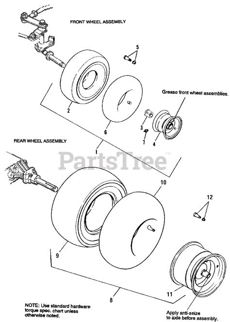 simplicity  simplicity broadmoor lawn tractor hp wheels tires group front wheel