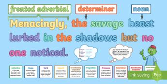 fronted adverbials  adverbial phrases  ks students