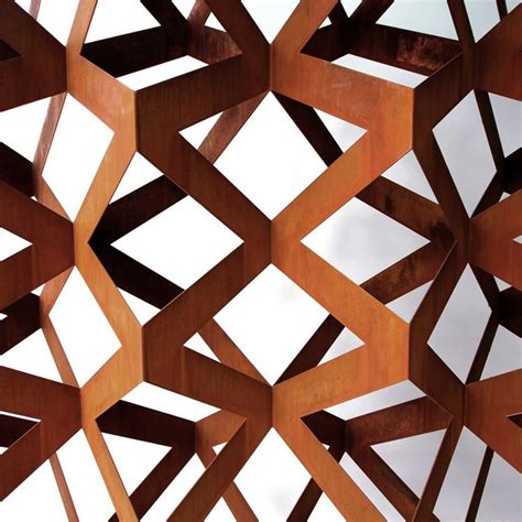 abstract wooden sculpture  shown   sky