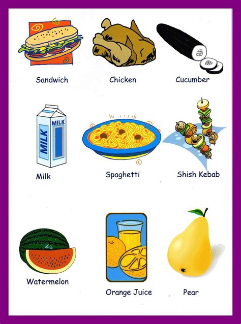 food  drinks picture vocabulary grammarbank
