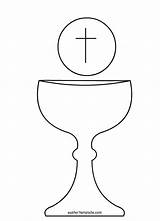 Chalice Printable Coloring Clipart Communion First Pages Template Banner Templates Para Host Printables Holy Primeira Sketch Google Comunion Primera Caliz sketch template