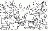 Coloring Pages Gnome Outside Outdoors Garden Gnomes Color Printable Getcolorings Popular Coloringhome Comments sketch template