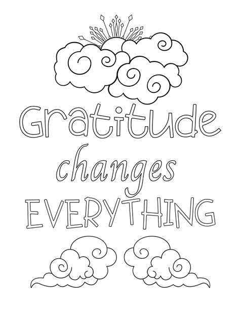 gratitude coloring pages gift  curiosity