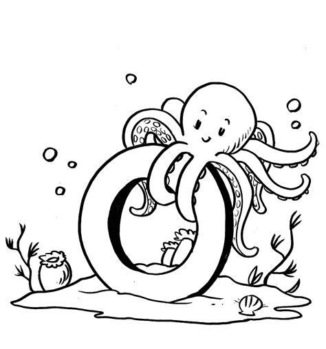 printable octopus coloring pages  kids animal place