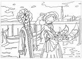 Carnival Venice Coloring Pages Stress Anti Colouring Zen Adult Adults Marion Picolour Color Exclusive sketch template
