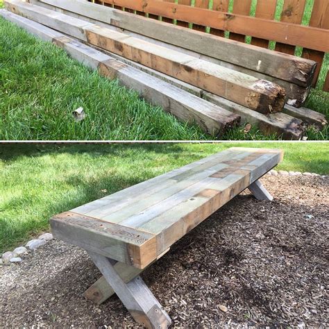 reclaimed wood garden bench ryobi nation projects