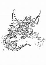 Draak Kleurplaten Dragon Varios sketch template