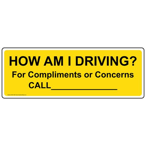 driving  compliments  concerns call label nhe