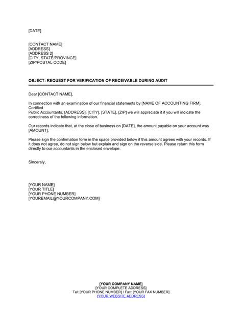 audit confirmation letter infoupdateorg