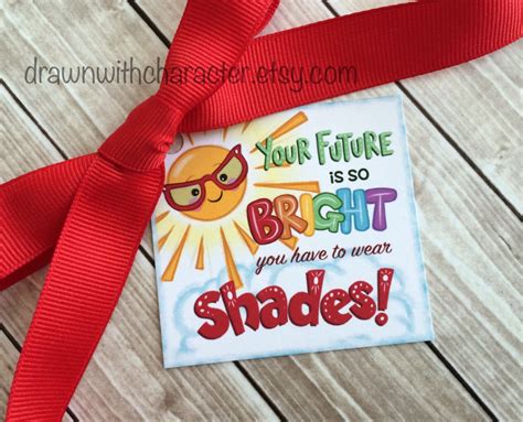 future   bright printable square tag graduation  etsy