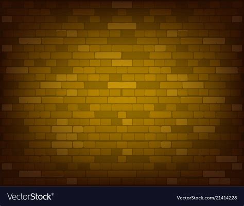 dark yellow brick wall realistic royalty  vector image