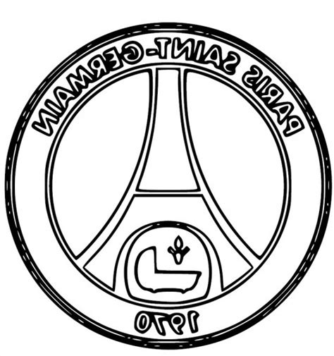 psg coloring logo coloring pages