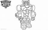 Rescue Coloring Bots Pages Transformers Lineart Printable Kids Color sketch template