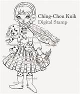 Chou Kuik Ching Stamps Digital Challenge Some Inspiration Called Ribbon Flowers January Add Cuddle Dalmatian sketch template