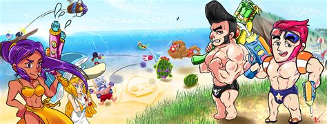 [fanart] Muscle Beach Brawl Stars And It S Summer Time