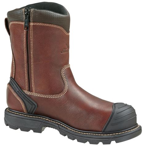 mens thorogood  side zip composite toe wellington work boots