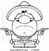 Bandit Hispanic Cartoon Angry Coloring Clipart Cory Thoman Bandito Outlined Mexican Vector Poster Holding Pistols Print Toonaday Money Bag Clipartof sketch template