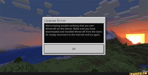 license   trouble verifying    minecraft   device