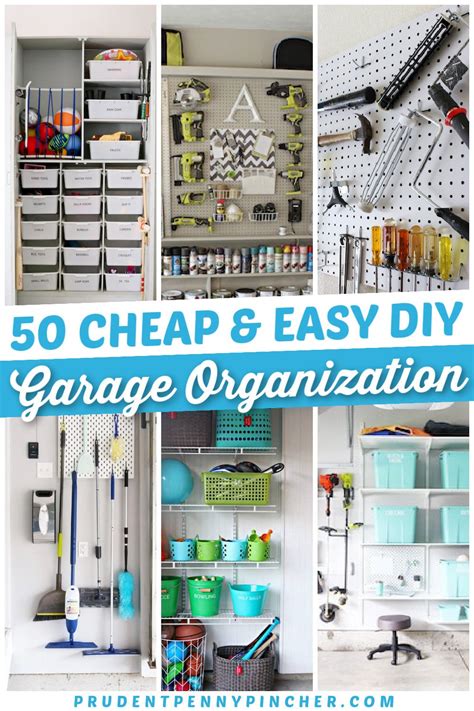 cheap  easy garage organization ideas prudent penny pincher