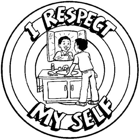 respect  coloring page  printable coloring pages  kids