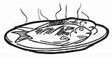 Fish Clipart Baked Grilled Clipground sketch template