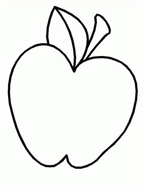 apple template  kids coloring home