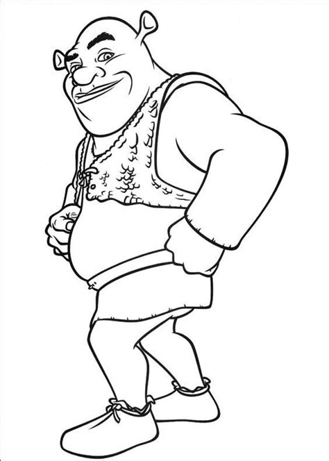 printable shrek coloring pages  kids cartoon coloring pages