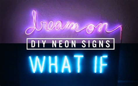 diy room decor ideas  liven   home diy neon sign custom