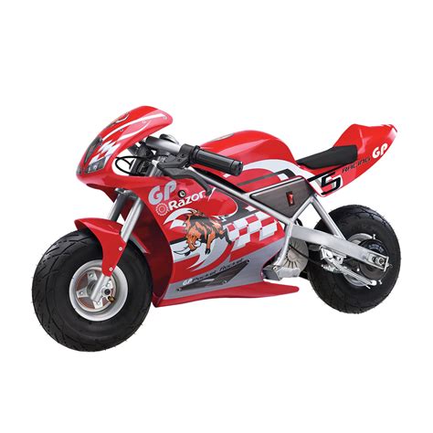 razor  volt mini electric single speed racing motorcycle pocket rocket red walmartcom