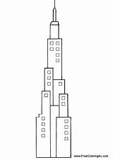 Skyscraper Coloring Printable Designlooter Google Search 24kb 960px sketch template