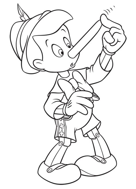 pinocchio colouring pages coloring home