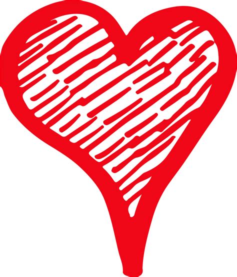 hand draw heart icon love sign design  png