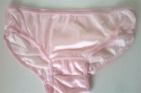 Ladies Or Teen Girls Silky Pink Nylon 1960s Panties Knickers S 8 10 Ebay