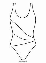 Swimsuits Printable Coloringpage Tuttodisegni Bagno sketch template