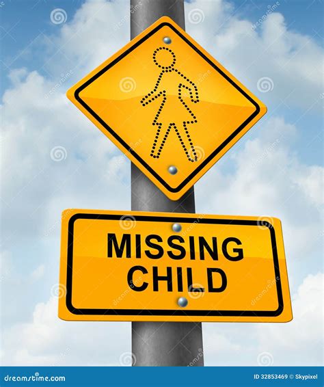 child missing stock illustration illustration  concept