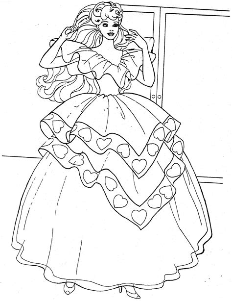 pin  lanya suli  barbie coloring pages barbie coloring coloring