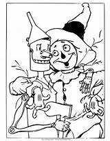 Oz Wizard Coloring Pages Scarecrow Tin Man Wicked Dorothy Witch Drawing Colouring Coloring4free Printable Yellow Print Color Brick Road Getdrawings sketch template